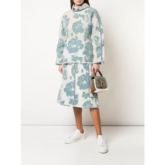 3.1 Phillip Lim Abstract Daisy Floral Print 2 Piece Skirt Jacket SET New - Picture 1 of 9